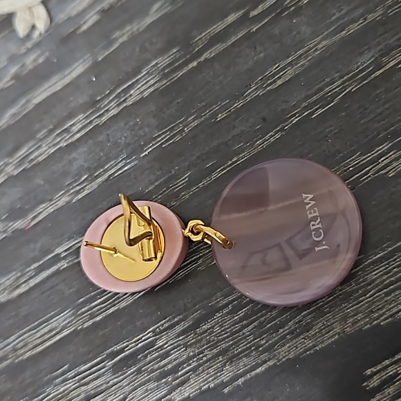 J. Crew Pink Post Drop Earrings - Picture 2 of 4